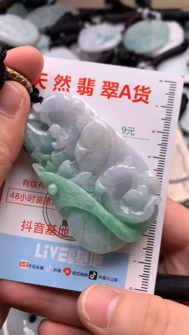 翡翠未镶嵌吊坠(不含链)1