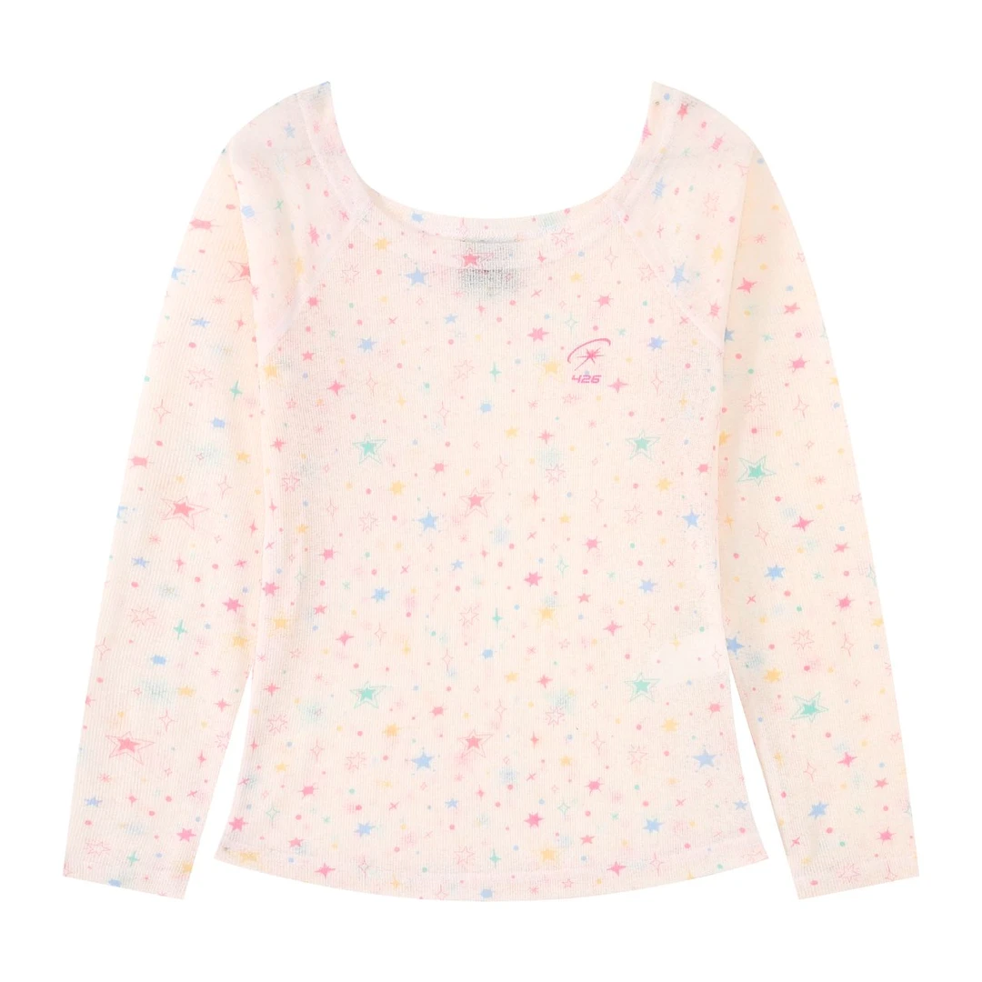 F426国潮夏季满印坑条薄长袖罩衫0157