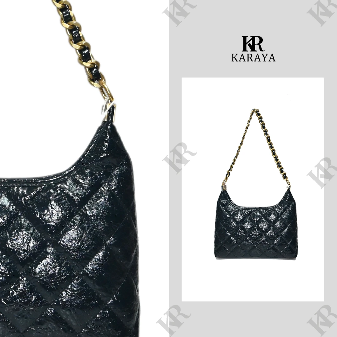 新款高级感链条包轻奢单肩腋下包经典菱格腋下包女士时尚斜挎包女