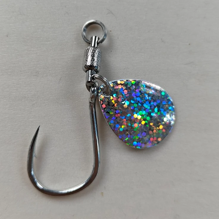 【1枚体验装随机发货】爆闪UV亮片单钩小胖子慢摇铁板单钩