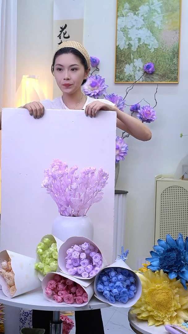 多头玫瑰紫色