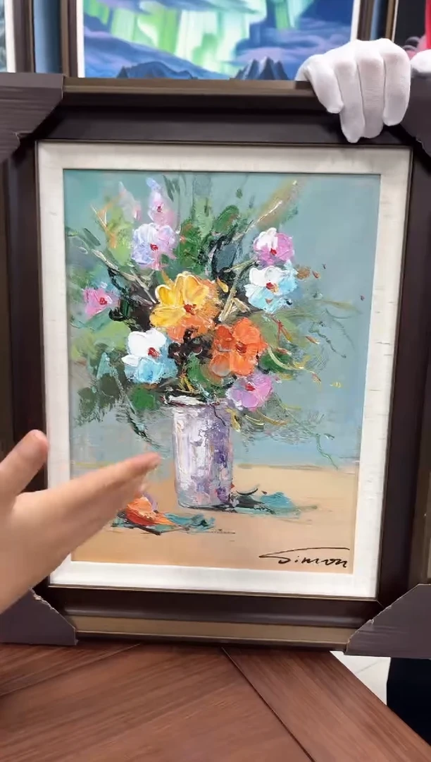 国画油画陶宗健-30x40-花卉