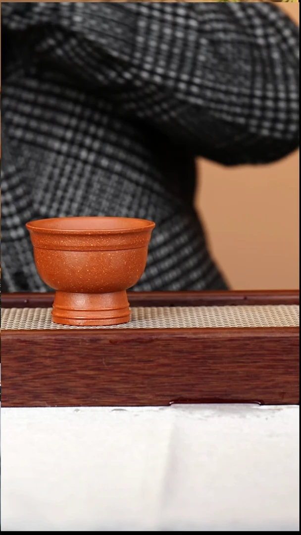 茶杯紫砂粗砂降坡130CC-0010