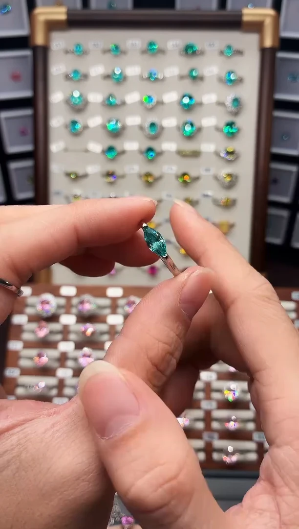 银S925镶嵌戒指碧玺1888