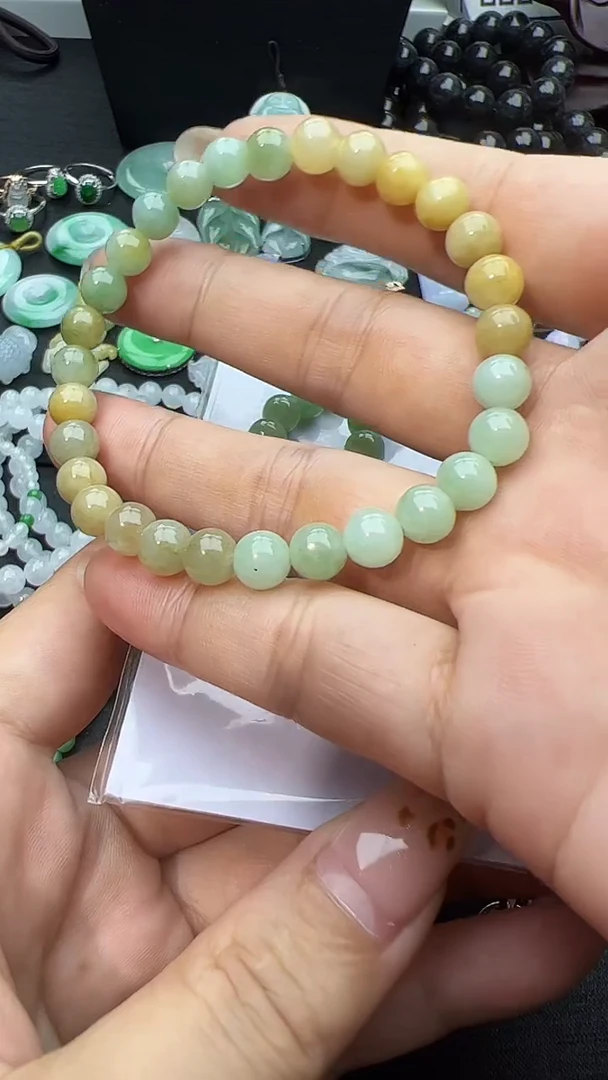 未镶嵌手串翡翠玉珠手串