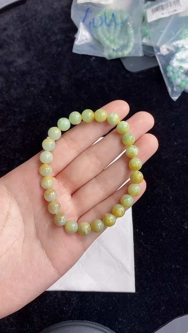 未镶嵌手串翡翠17天然缅甸翡翠A货一物一证