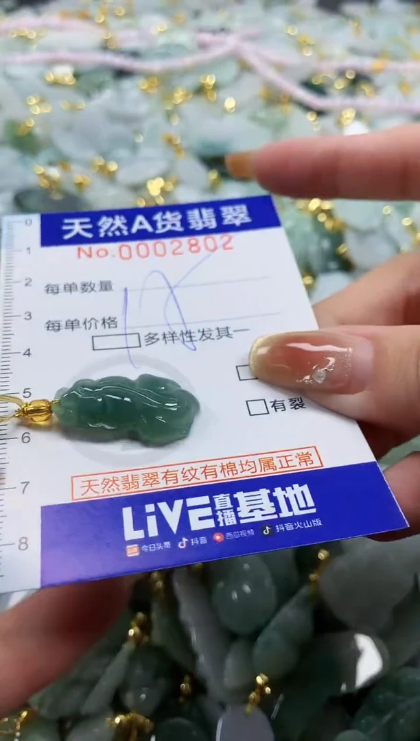 颈饰未镶嵌翡翠天然A货翡翠