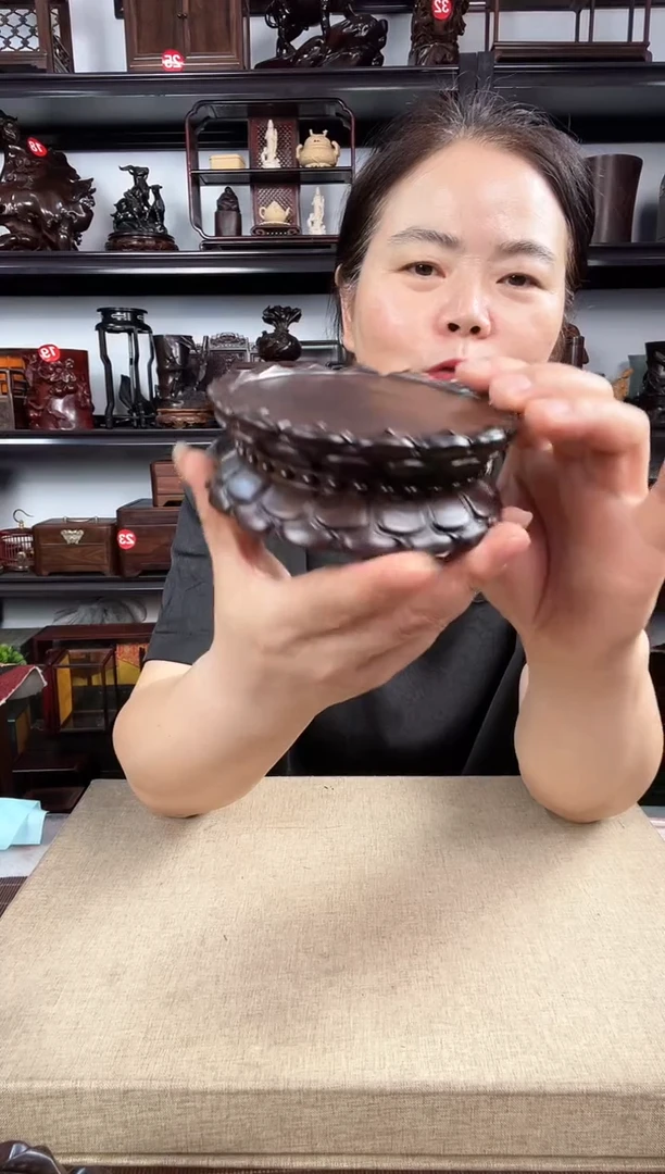 木双层莲花小号老李红木工艺品