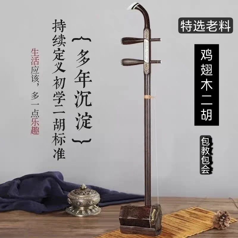 陈杰二胡专业学习琴 考级高音质红木鸡翅木成人演奏教学