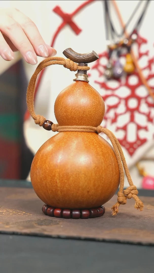 【闪购商品】RZ130大漆酒葫芦不包手串及旋转底座