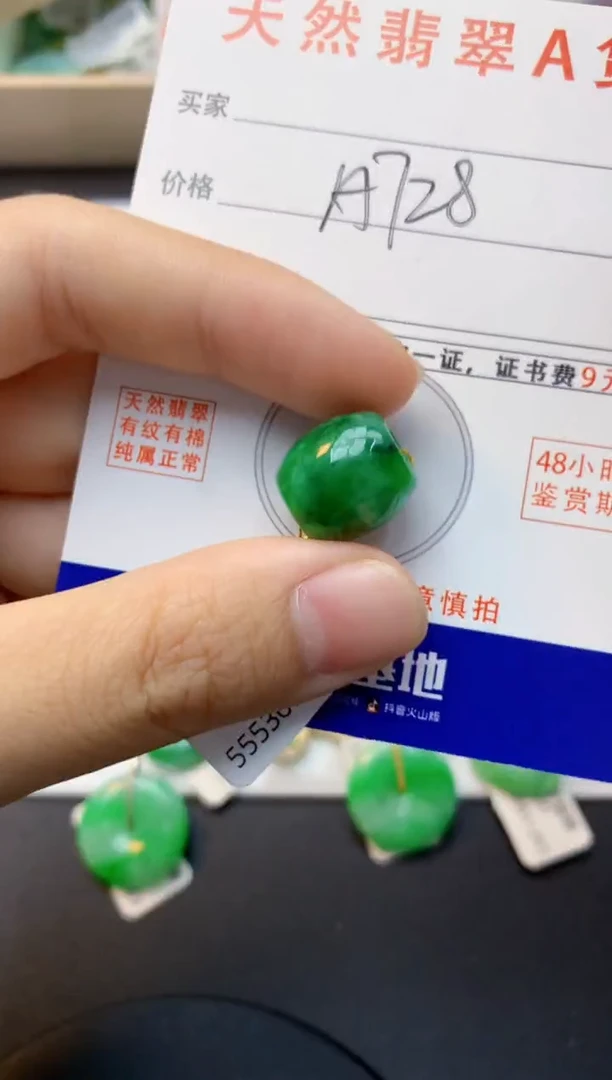 颈饰未镶嵌翡翠天然缅甸A货翡翠百元以上9元证书费自理