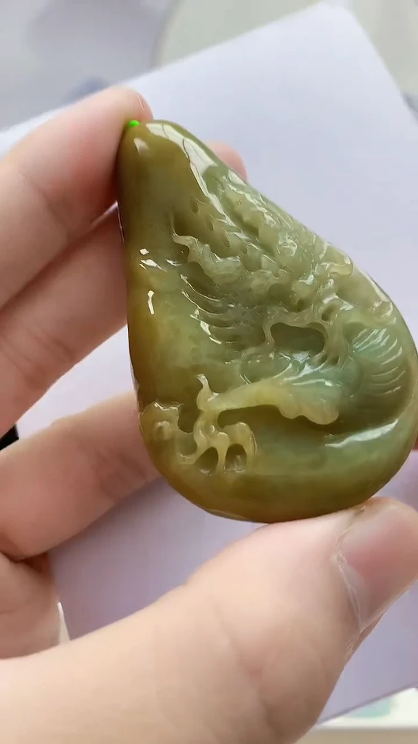 未镶嵌定制翡翠4868bb-毛货挂件6