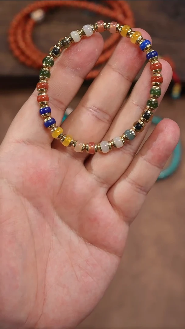 手串未镶嵌和田玉和田玉多宝手串