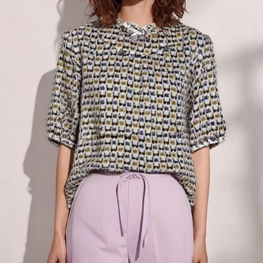 【青禾小衫 】9-317新款时尚小衫