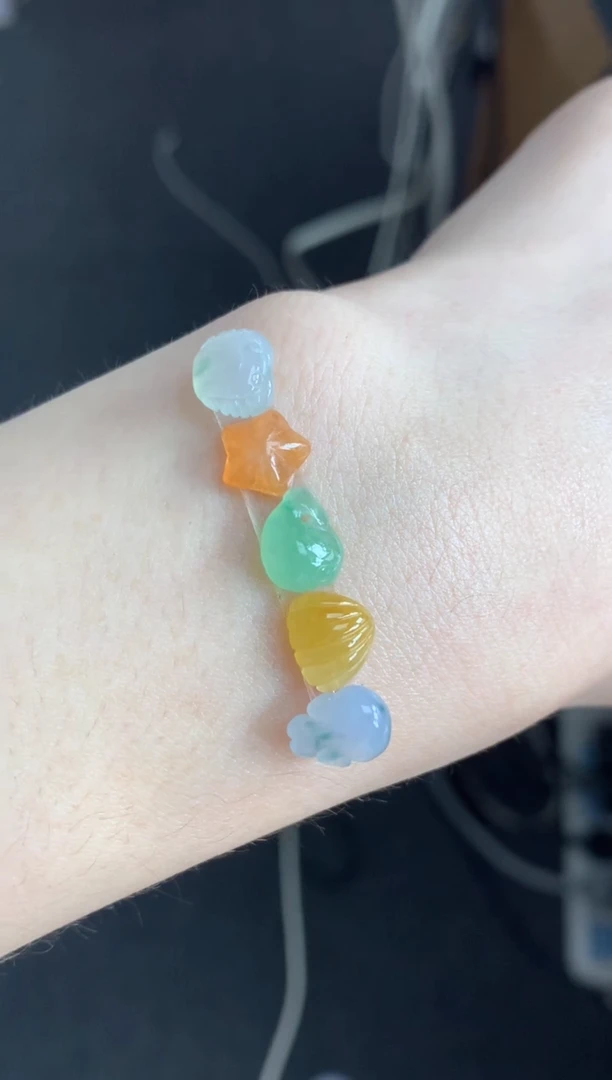 定制翡翠未镶嵌海底世界