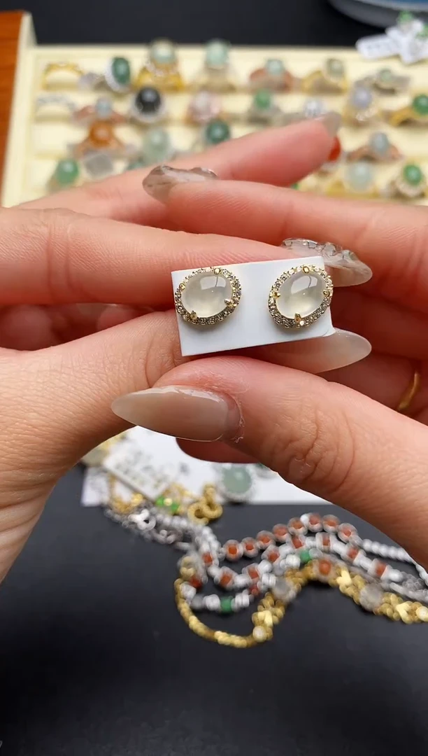 【闪购商品】翡翠戒指银S925镶嵌8888888+2