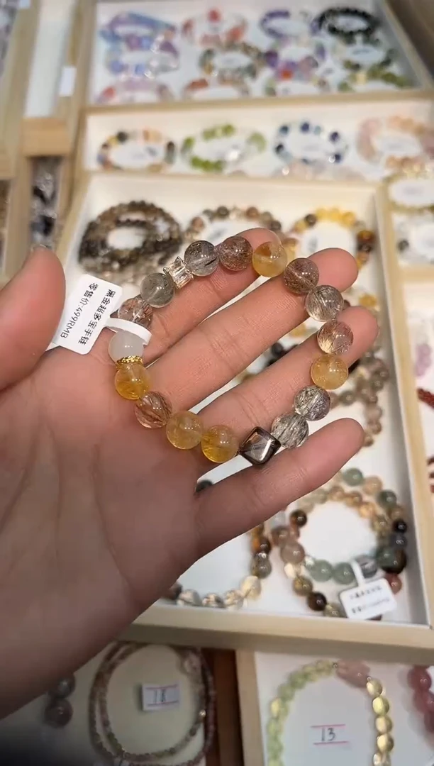 【闪购商品】水晶手链未镶嵌黑金超多宝
