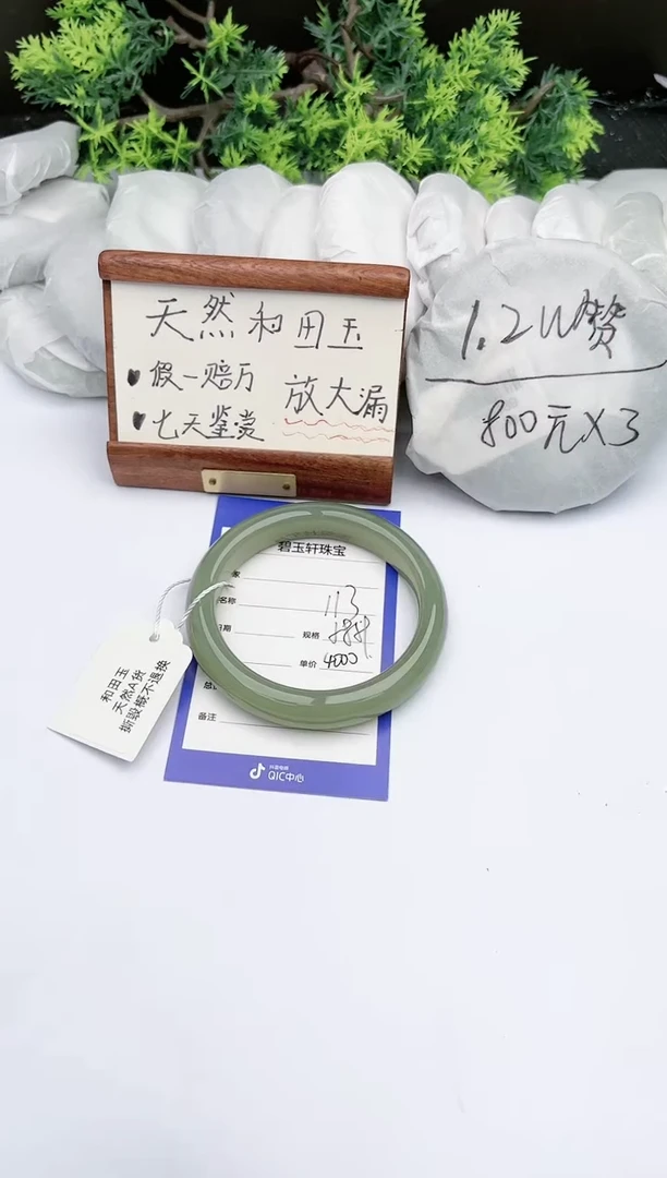 【闪购商品】和田玉手镯未镶嵌碧玉轩113