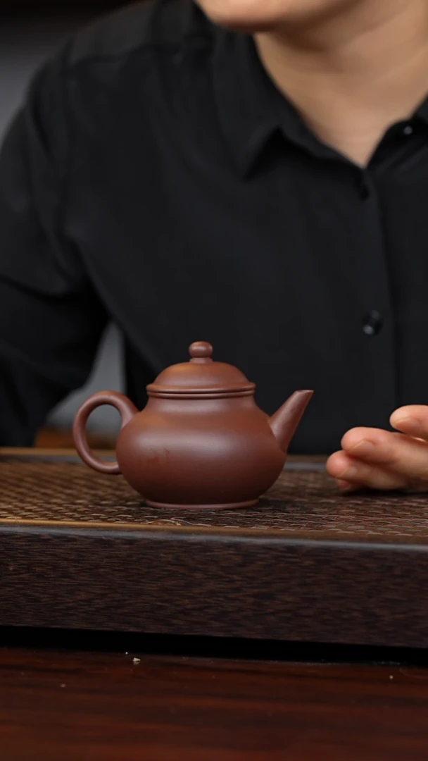 茶壶紫砂12号，丹壶溢香紫砂壶150毫升