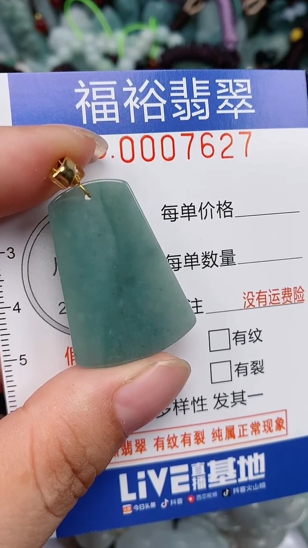 翡翠未镶嵌颈饰...0007627