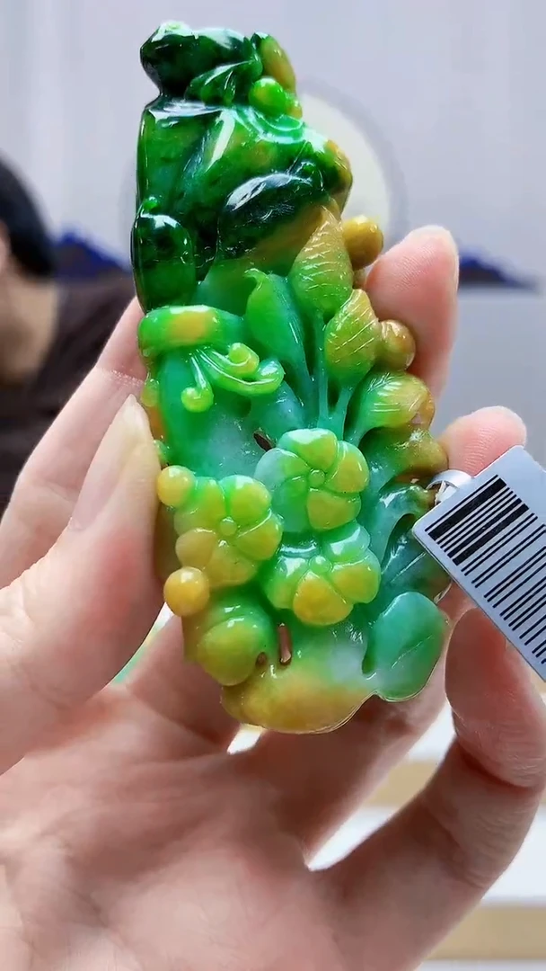 未镶嵌定制翡翠不**y5145zm-毛货挂件