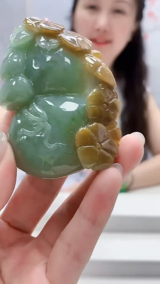 定制翡翠未镶嵌4989lr-毛货挂件81