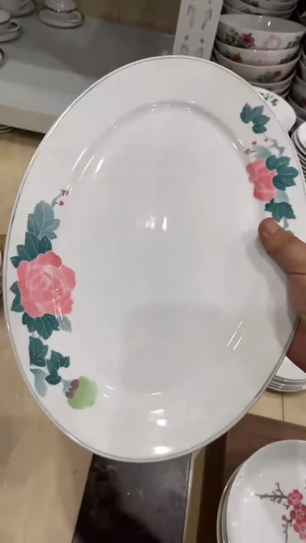 鱼盘湖南醴陵釉下五彩陶瓷