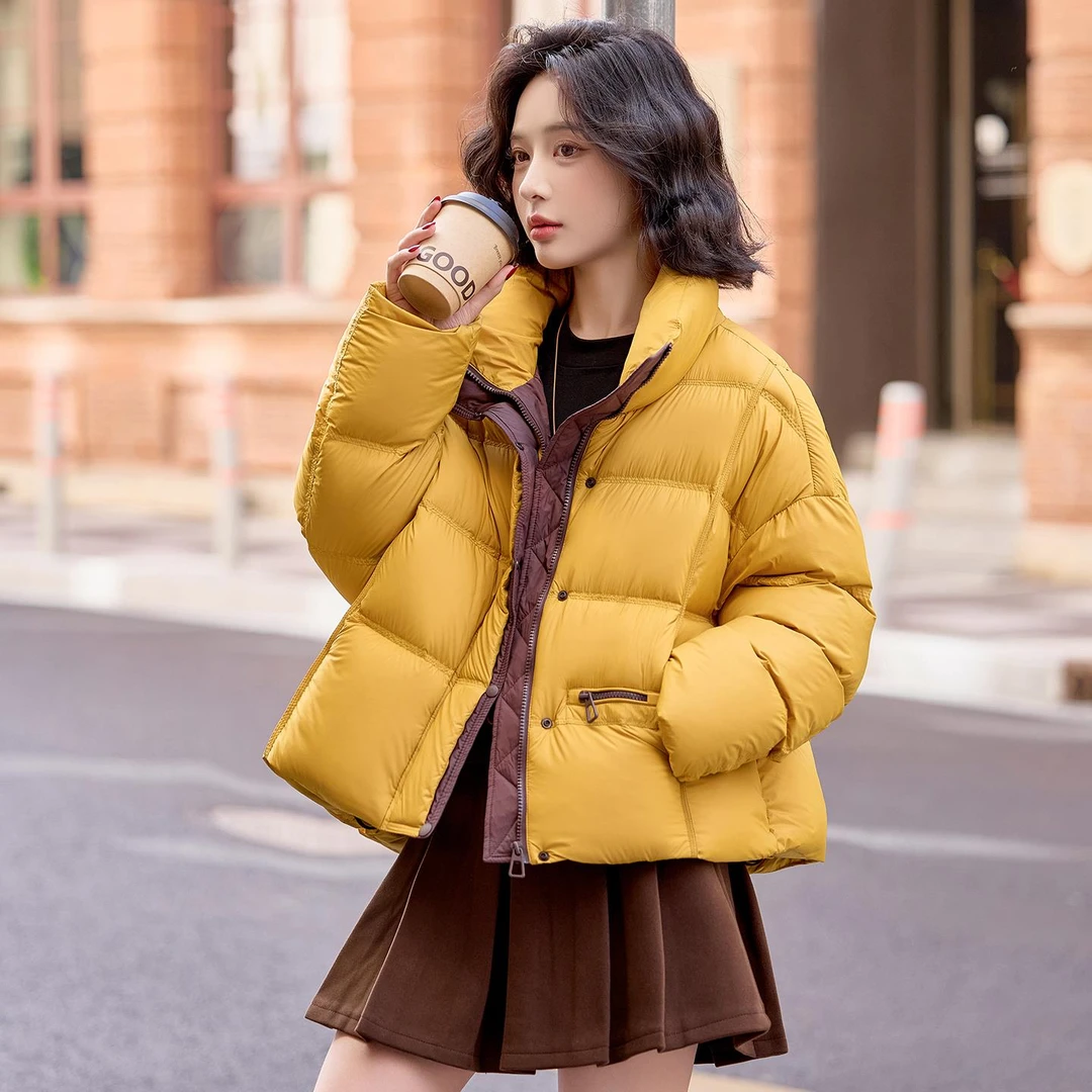 羽绒服女装2025冬装冬天衣服冬季百搭白鸭绒加厚小个子羽绒衣外套