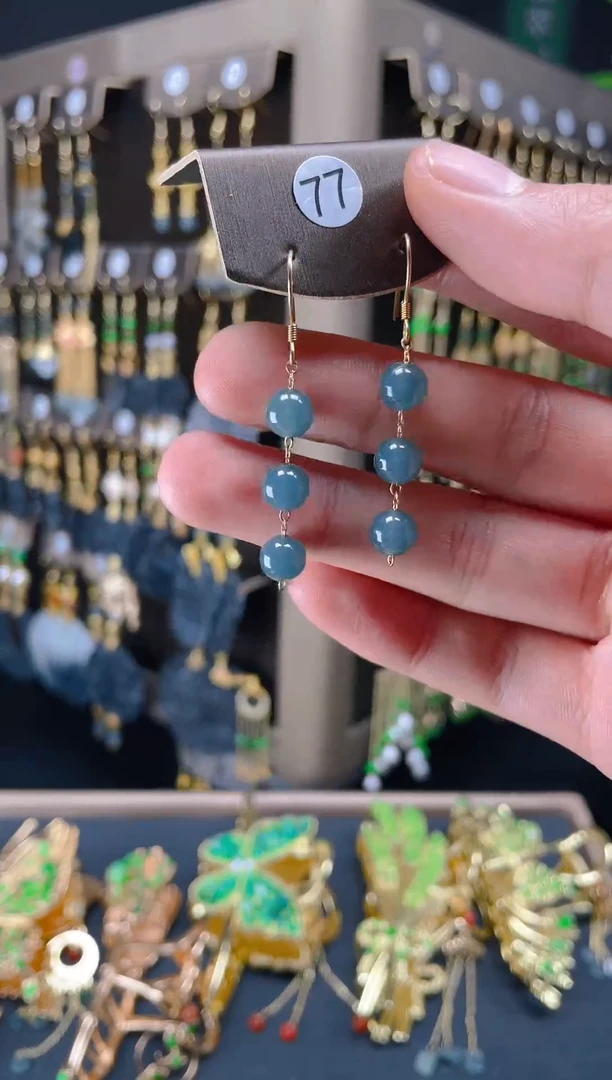 【闪购商品】翡翠耳饰合金0101翡翠饰品