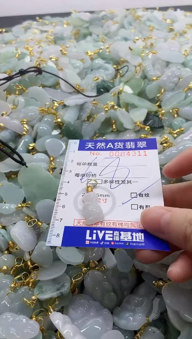 颈饰未镶嵌翡翠天然A货翡翠