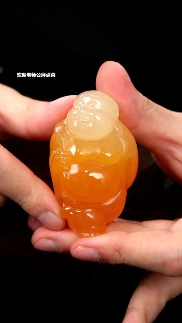 寿山石弥勒手把件