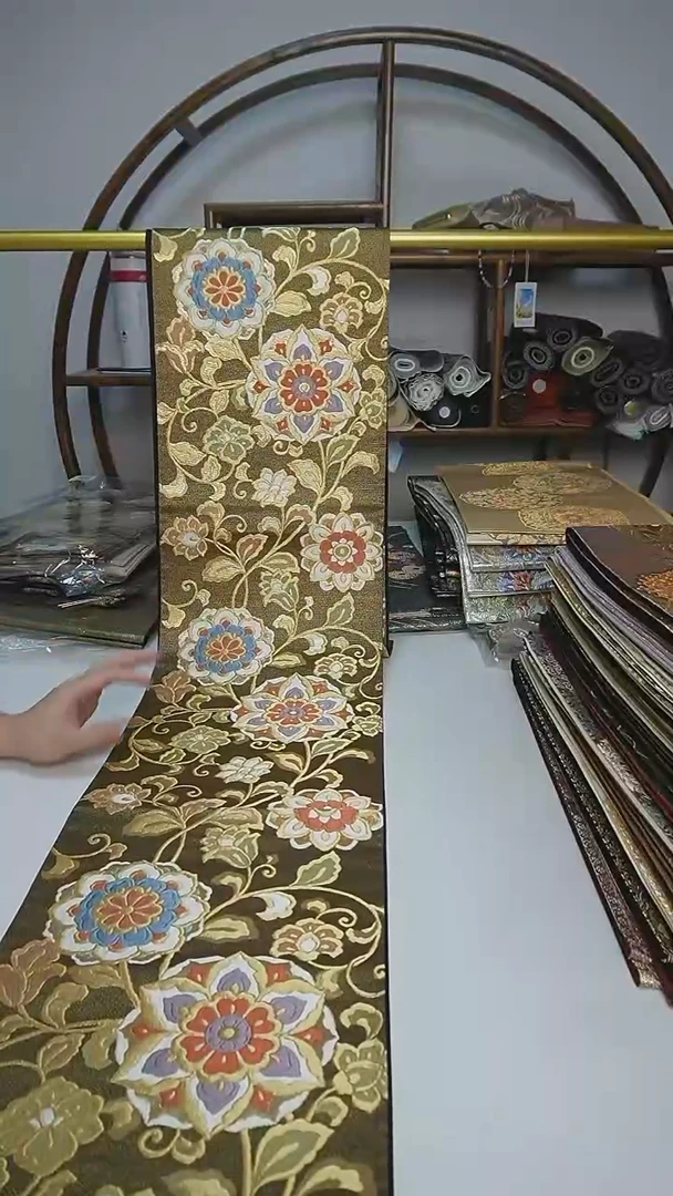 织绣165西阵织六通宝相花