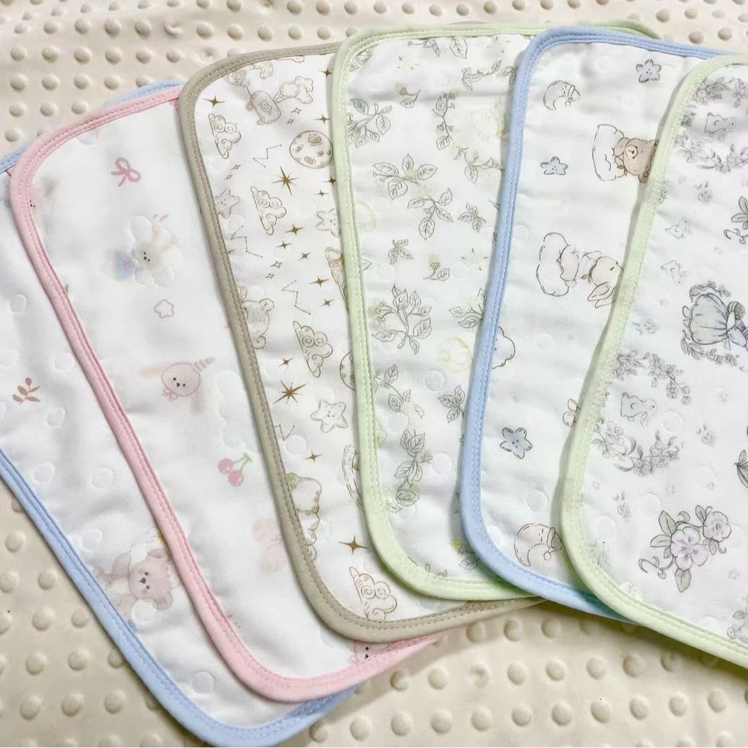 【十二层纱布彩边云枕】25*40cm纯棉母婴A类吸汗透气多功能神器速干