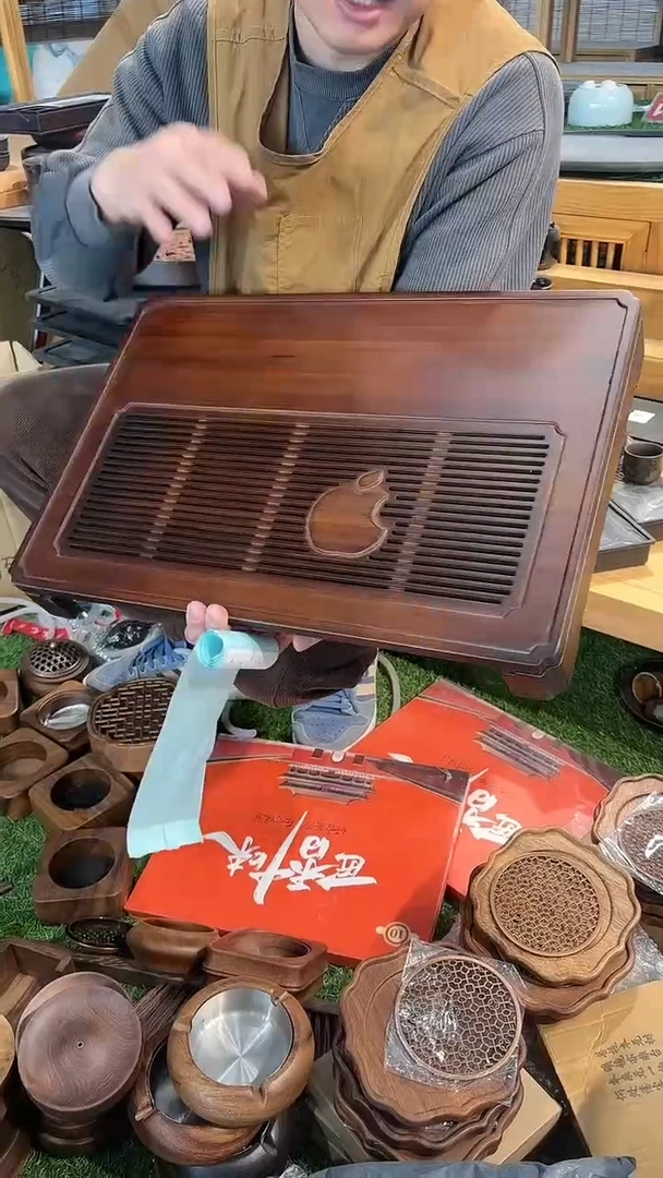 【闪购商品】楠竹金冠茶盘金冠茶盘