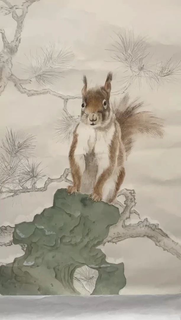 国画邹训精-2.5平尺-国画作品-GGyz