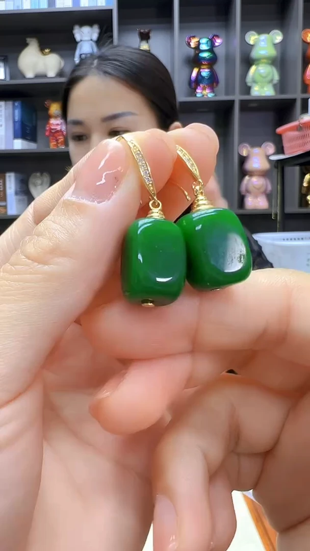 翡翠14K金镶嵌颈饰丹丹diy劲饰