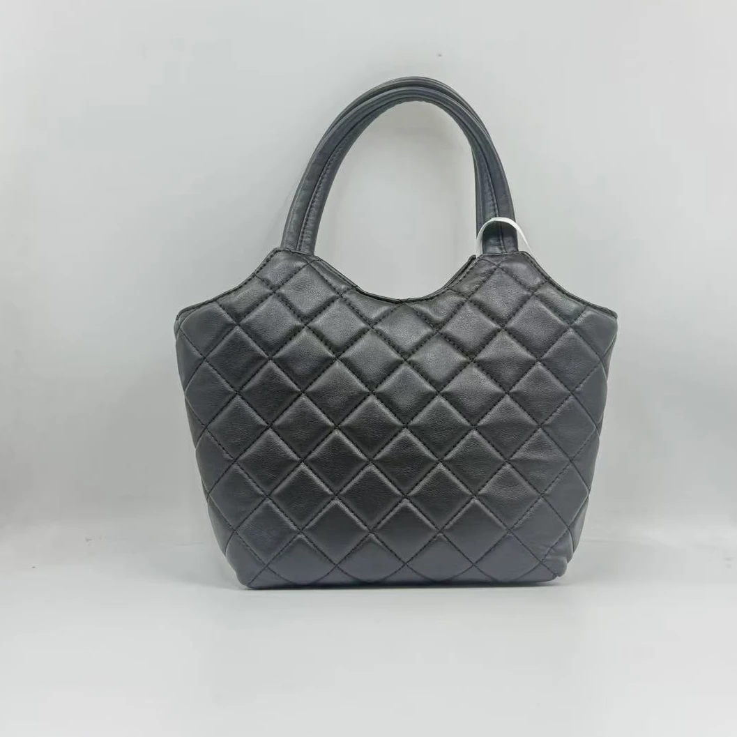 LQ-WITH-QUEEN真皮女包M手提黑色0338小购物