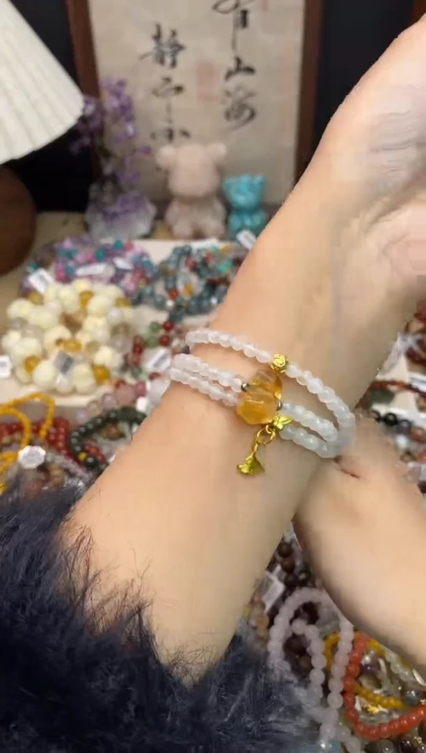 未镶嵌手链月光石345