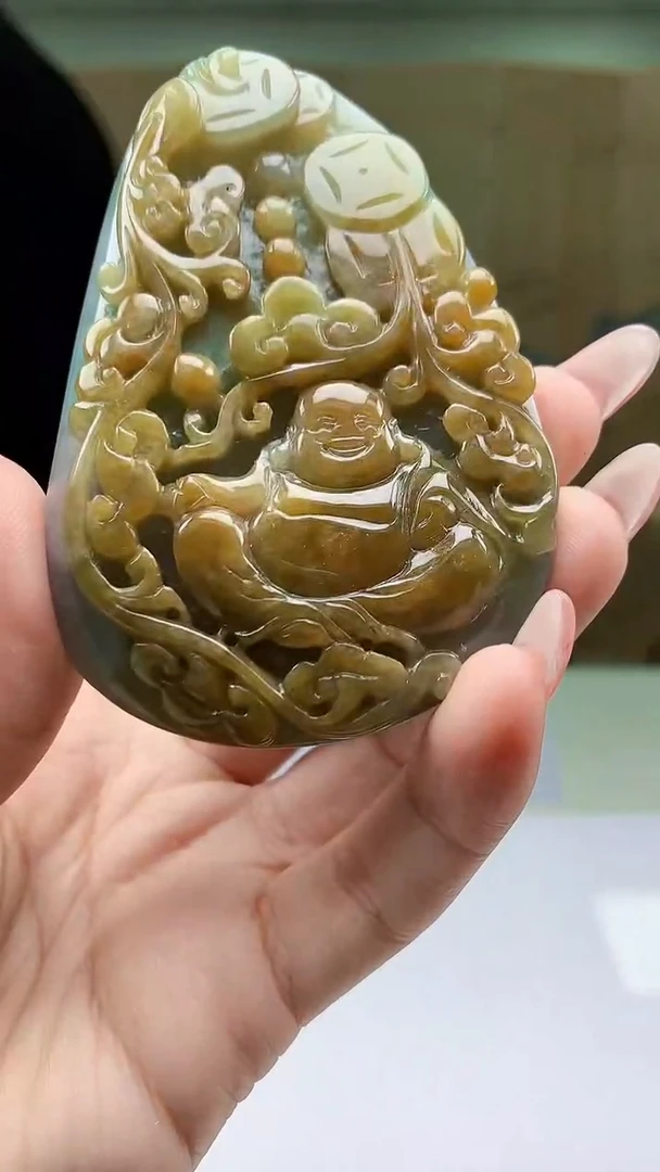 【闪购商品】定制翡翠未镶嵌4902ty-毛货挂件80