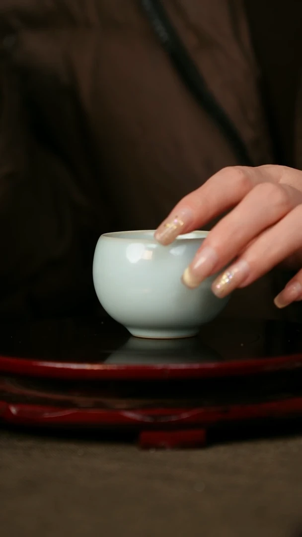 全品  淡天青 禅定杯