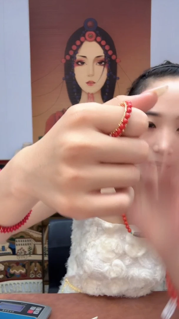 非金属珐琅红色戒指