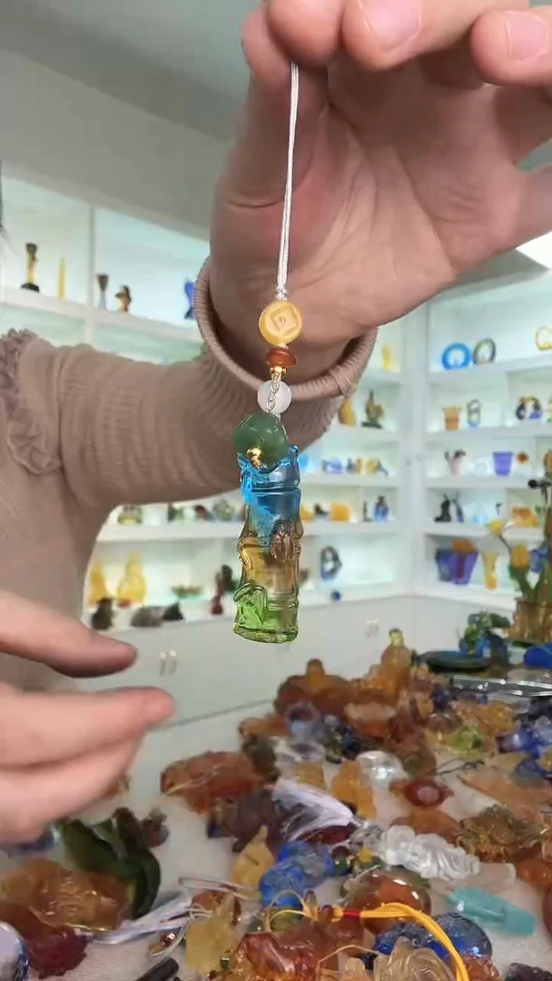 手工艺品琉璃手机链竹节