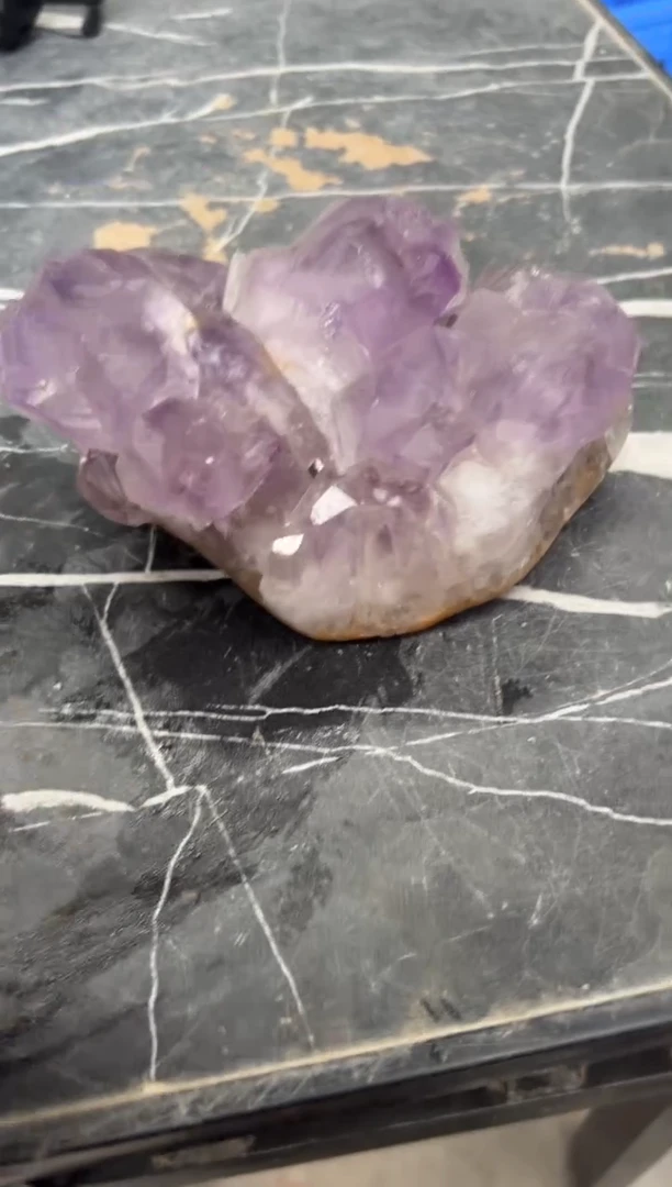 紫晶珠宝半成品未镶嵌天然紫水晶原石摆件#4