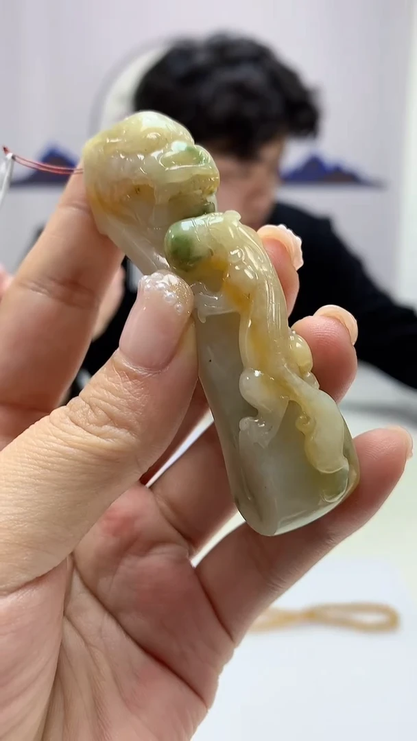 【闪购商品】定制翡翠未镶嵌5145ms-毛货166龙牌赠珠链