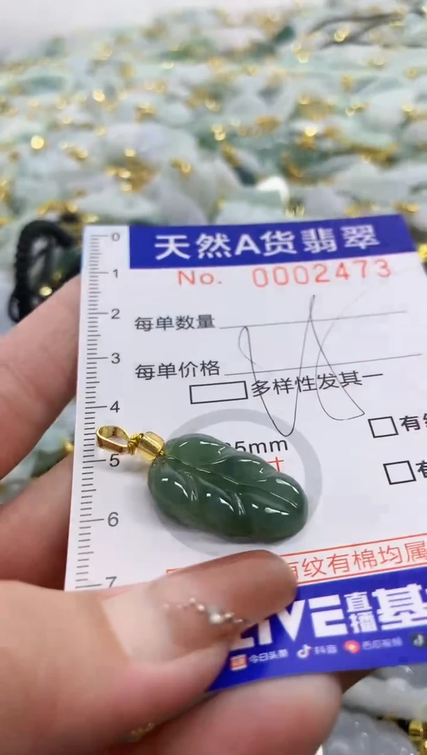 颈饰未镶嵌翡翠天然A货翡翠