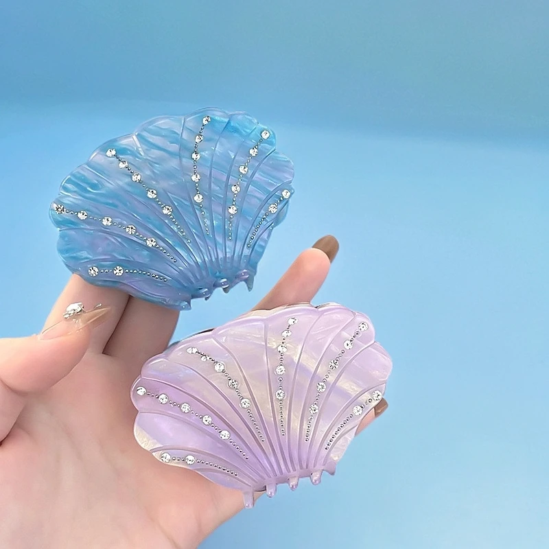 鑫美YD7131醋酸贝壳型发夹时尚闪亮发夹时尚发卡气质甜美可爱