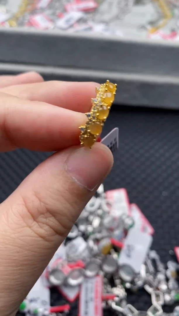 【闪购商品】翡翠戒指银S925镶嵌22222222223