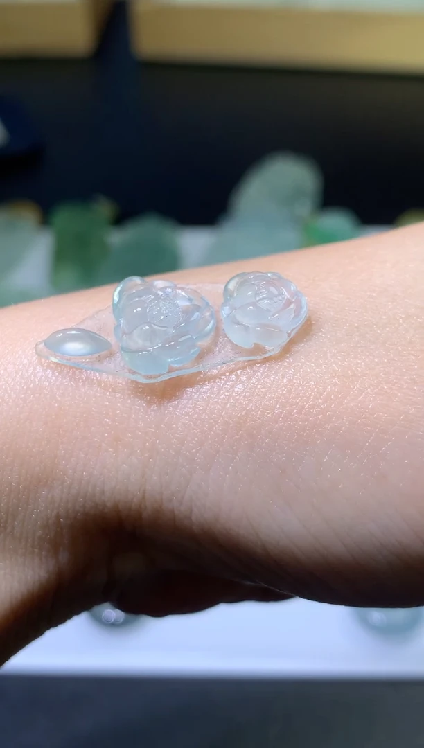 未镶嵌定制翡翠毛货  27.2-14-5