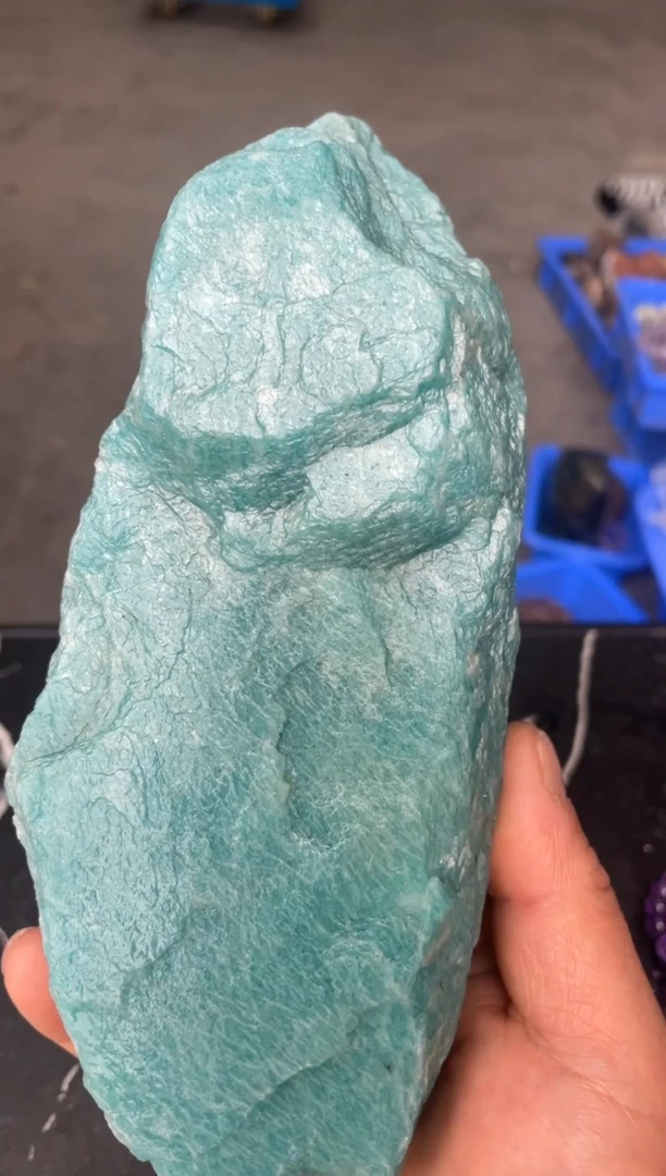 【闪购商品】天河石原石银S925镶嵌天河石原石摆件3个99发一