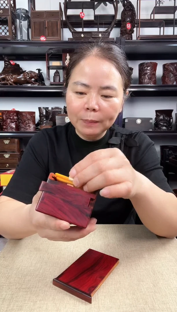 木小机关盒老李红木工艺品